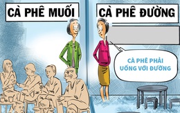 Cà phê đường đối đầu cà phê muối