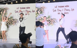 Cả hội trường đám cưới reo hò vì cặp đôi nhảy quá đáng yêu