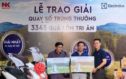 Electrolux trao tặng hơn 1.100 quà khủng trong chương trình quay số may mắn đợt 1