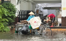 Ngày thứ 2 Cần Thơ ngập lênh láng như sông do mưa lớn cùng lúc triều cường