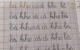 Ảnh vui 5-10: Bé tập viết 'bà kho cá' thành 'cá kho bà'