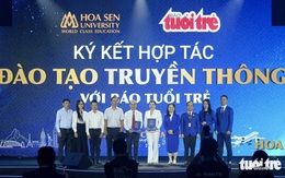 Ký kết hợp tác đào tạo giữa báo Tuổi Trẻ và Trường đại học Hoa Sen