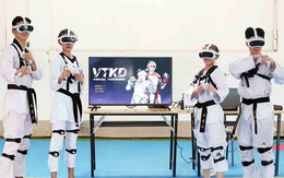 Đấu võ taekwondo với võ sĩ ảo