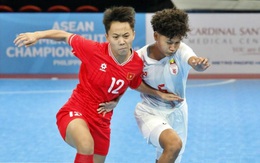 Tuyển futsal nữ Việt Nam thắng đậm Myanmar