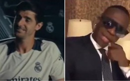 Thủ môn Courtois trêu chọc Vinicius hát karaoke 'khó nghe'