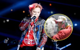 G-Dragon trùm khăn kín mặt, đi giày búp bê đốt cháy sân khấu