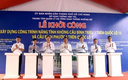 Khởi công nâng tĩnh không cầu Bình Phước 1 và cầu Bình Triệu 1