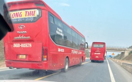 Lạnh sống lưng với cảnh vượt bất chấp trên cao tốc Cam Lộ - La Sơn