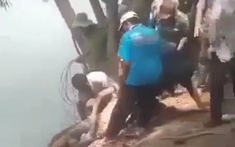 2 học sinh lớp 8 chết đuối dưới hồ nước hầm khai thác đất