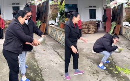Mẹ chồng chán không buồn nói khi dạy con dâu vẩy rau