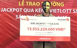 Đúng ngày 8-3, đưa vợ đi cùng nhận giải Jackpot hơn 13,5 tỉ đồng