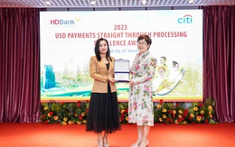 HDBank nhận giải thưởng chất lượng thanh toán quốc tế từ Citibank