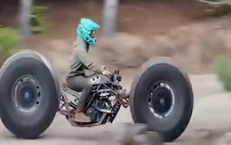 Xe máy độ lốp ô tô khủng