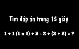 Chỉ 3% người chơi giải được phép toán này trong 15 giây, còn bạn?