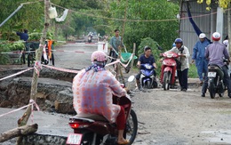 Vùng đệm U Minh Thượng sạt lở nghiêm trọng: Cấm toàn bộ ô tô lưu thông đường 965