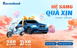 Cơ hội trúng 2 chiếc BMW khi gửi tiết kiệm tại Sacombank