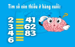 Thử thách IQ: Giải bài toán hóc búa trong 10 giây