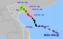 Bão số 2 đang hướng vào vùng biển Quảng Ninh - Hải Phòng