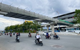 Cấm xe 5 tấn lên cầu vượt ngã tư Thủ Đức để xây cầu đi bộ metro số 1