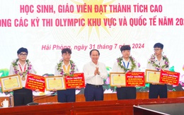 Hải Phòng chi 2,7 tỉ thưởng các cá nhân đoạt giải Olympic