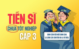 'Tiến sĩ' chưa tốt nghiệp cấp 3: Sinh con rồi mới sinh cha?