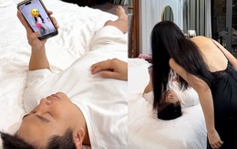 Chồng chối đây đẩy khi bị vợ bắt quả tang ngắm người đẹp