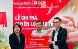 Generali chi trả gần 40 tỉ đồng cho hơn 5.700 người mua bảo hiểm qua ngân hàng