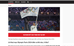 Trang mạng thể thao quảng cáo cá độ 'nóng' theo Olympic