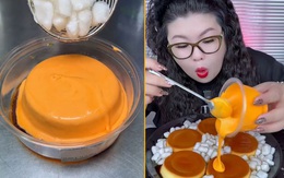 Bánh flan phô mai muối rộn ràng trên chợ mạng