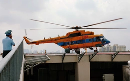 Trực thăng hạ cánh trên nóc bệnh viện có 2 bãi đáp đầu tiên ở Việt Nam