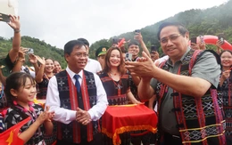 Thủ tướng Phạm Minh Chính dự khởi công trường nội trú, bán trú ở biên giới Đà Nẵng