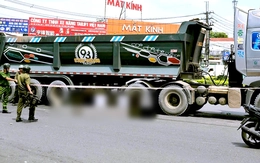 Hai cô gái tử vong sau va chạm với xe ben đầu kéo ở vòng xoay Tân Hiệp