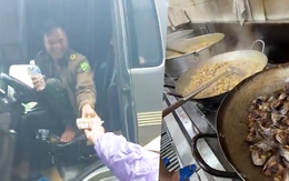 Tiếp tế thức ăn, nước uống cho hàng trăm tài xế mắc kẹt trên đèo Lò Xo