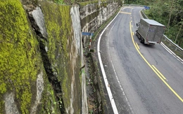 Khối bê tông ở ta luy đèo Măng Đen nhô ra: Sở Xây dựng Quảng Ngãi nói an toàn