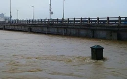 Lũ trên sông Trà Bồng đã vượt các đỉnh lũ lịch sử năm 1999 và năm 2009