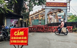 Cầu Long Biên sửa chữa, cấm làn sang phường Hoàn Kiếm đến hết năm