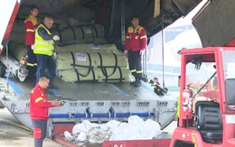 Chuyên cơ Nga chở hàng cứu trợ người dân vùng bão lụt đã đến Nội Bài