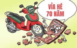 Cụ vỉa hè 70 năm tuổi 'ra đi' sớm vì xe máy, ô tô