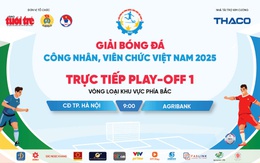 Trực tiếp: Trận playoff giữa CĐ TP Hà Nội - Agribank