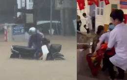 Nước lũ tràn vào bệnh viện ở Sơn La, nhiều nơi ngập sâu do ảnh hưởng bão Matmo