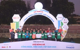 Xác định 6 đội giành tấm vé vào vòng Chung kết Giải bóng đá công nhân, viên chức Việt Nam năm 2025
