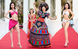 Lên cầu kính ở Mộc Châu diễn bikini thi hoa hậu
