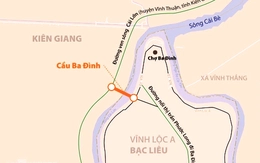 Cà Mau sẽ xây cầu Ba Đình 470 tỉ đồng kết nối với An Giang