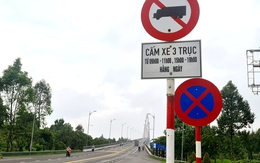 Vẫn giữ biển cấm xe 3 trục trên cầu Rạch Miễu dù Rạch Miễu 2 đã thông xe