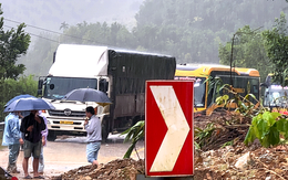 Mưa lớn, sạt lở chực chờ, tài xế không nên qua đèo Lò Xo thời điểm này