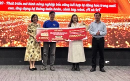 Độc đáo với dự án 'nuôi cua bằng AI, cho cua ăn bằng robot' đạt giải khởi nghiệp