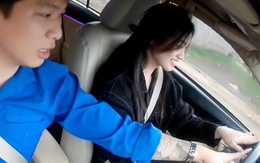 Cô gái nổi cáu vì bị thầy dạy lái xe troll