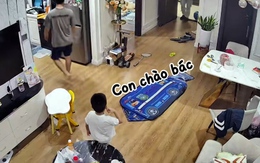 Bé trai chào muốn đứt hơi mà vẫn không thấy bác trả lời