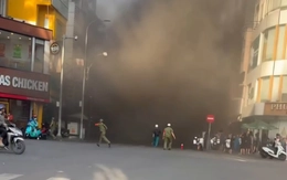 Cháy lớn hầm xe thẩm mỹ viện ở phường Bàn Cờ