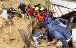 Hiện trường sạt lở núi ở Thượng Đức khiến một người chết